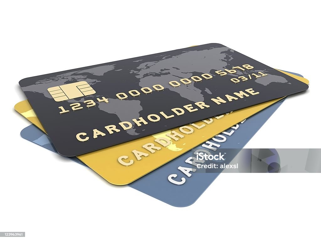 Carte di credito - Foto stock royalty-free di Affari