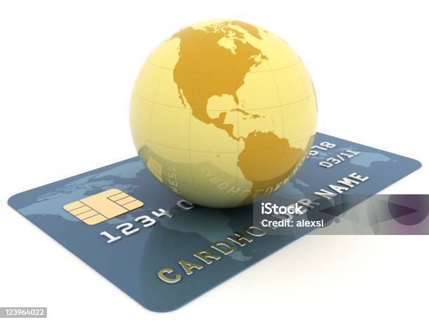 Ecommerce - Fotografias de stock e mais imagens de Cartão de Crédito - Cartão de Crédito, Mapa do Mundo, Globo terrestre