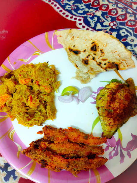istock fried bombay duck with pomfret and prawns biryani indian meal 1239643595