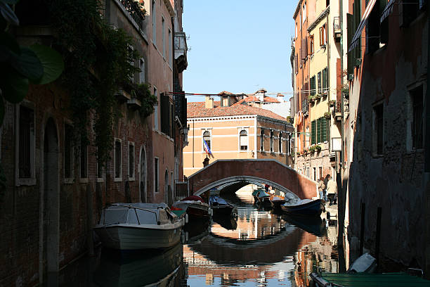 Dark water lane stock photo