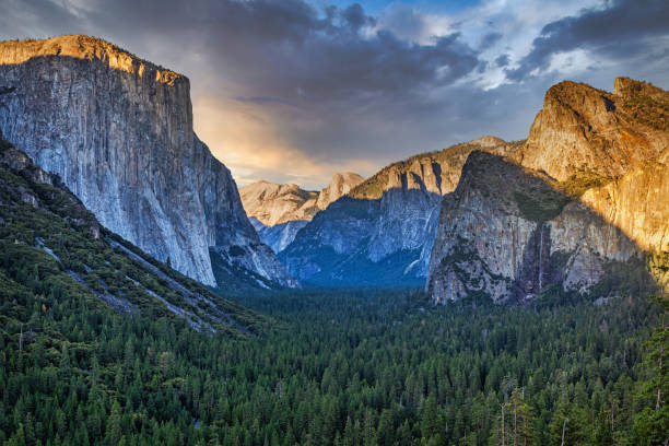 istock Yosemite Valley Natural Park at Sunset, California 1239706524