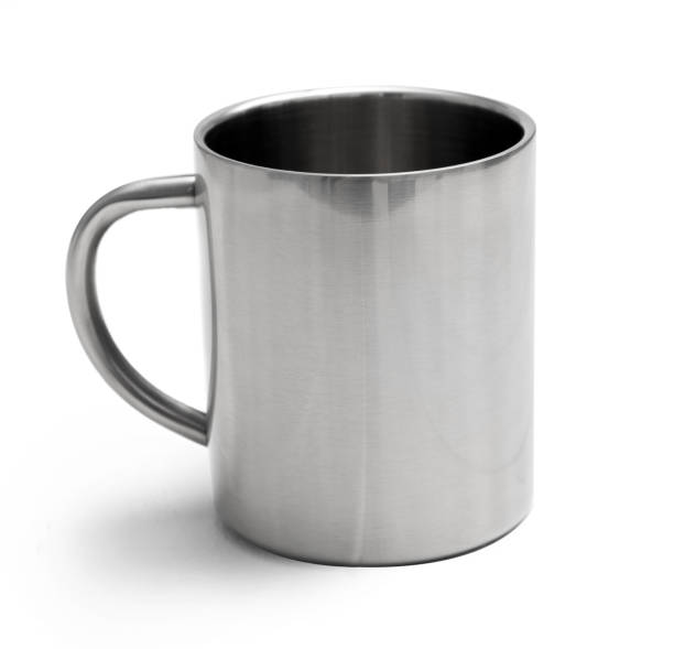 istock Simple metallic cup good for traveling isolated 1239707084
