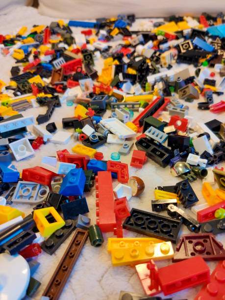 istock Details of the plastic constructor close-up 1239722583
