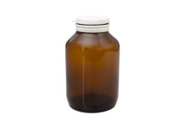 istock medicine brown glass bottle with plastic cap isolated on white background 1239725724