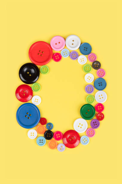 istock Number 0 made of sewing buttons 1239727334