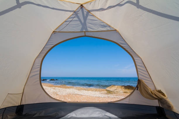 istock view from a touristic tent to a sea coast 1239756565