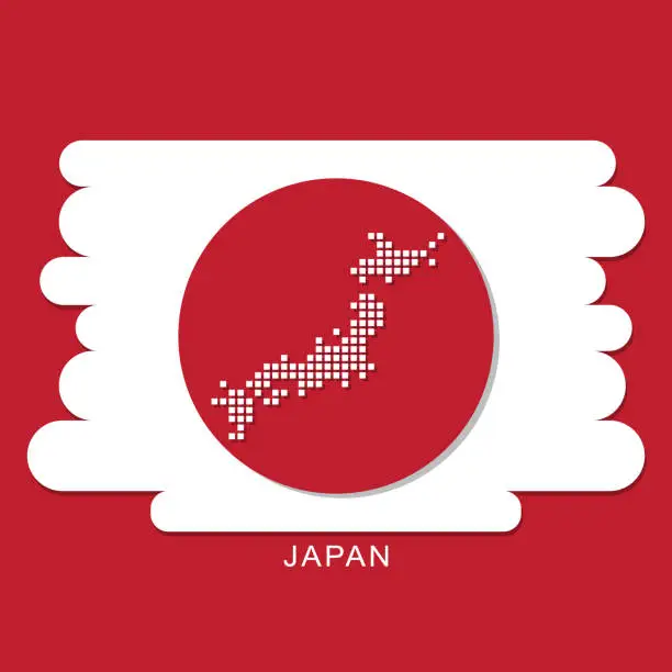 Vector illustration of Welcome to Japan