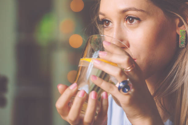 istock Young woman at home 1239771854