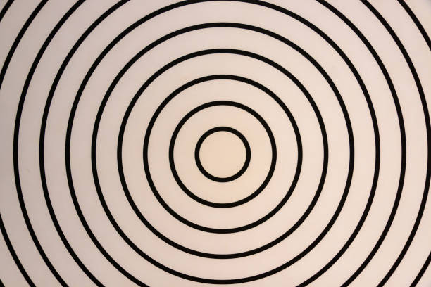 istock Abstract swirl psychedelic with rotation black line 1239777957