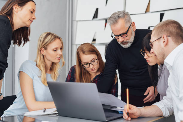 istock Diverse group of businessmen and women 1239779049
