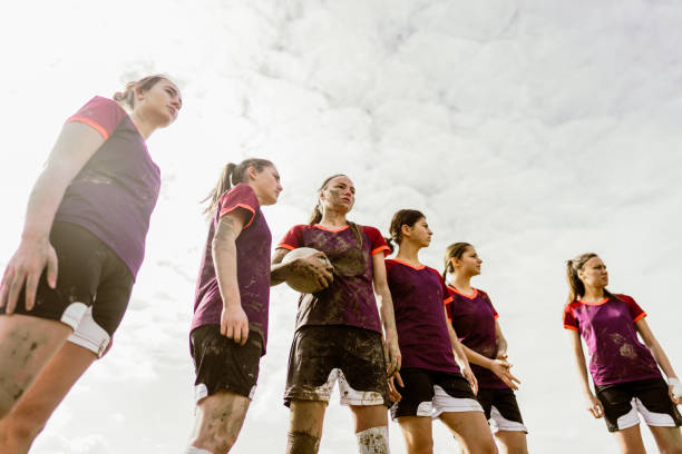 istock Determined female rugby players 1239794369