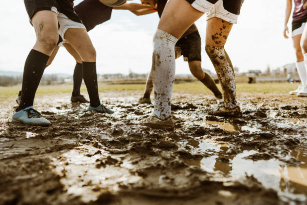 istock Rugby girls during the game 1239813791
