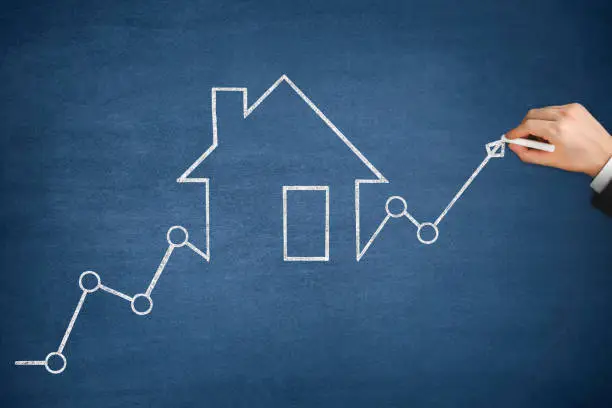 Photo of Mortgage Graph with Ascending Price Arrow