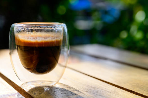 istock Cup of espresso on the table 1239855390