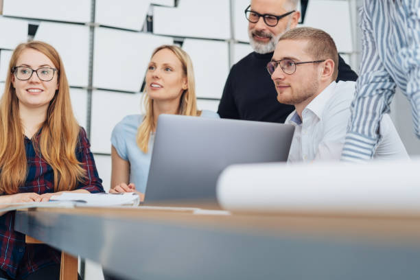 istock Group f young business people in a design studio 1239883223