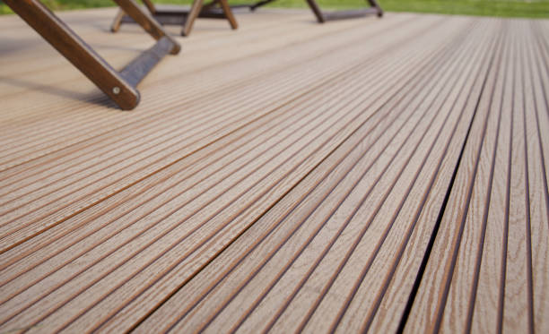 istock wooden decking outside floor 1239894831