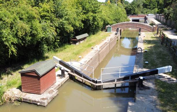 istock Loxwood lock on the Arun & Wey canal. 1239914751
