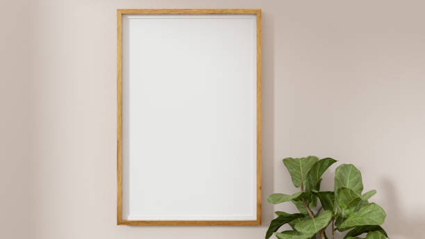 istock A blank picture and poster frame on the wall 1239949380