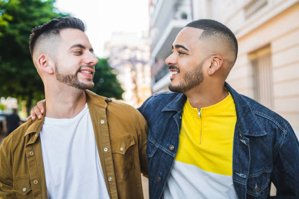 istock Gay couple spending time together. 1239966185