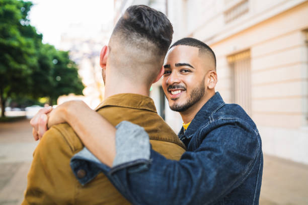 istock Gay couple spending time together. 1239966190