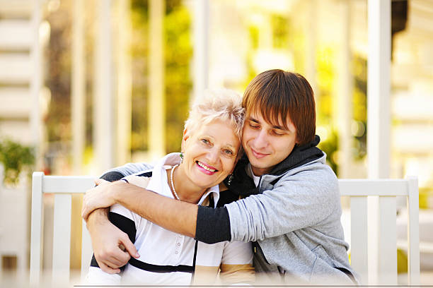 istock Happy mother and son 123999159