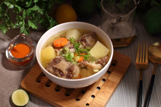 istock traditional oxtail soup with garnish 1240005139