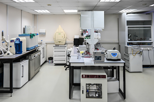 Molecular Biological Laboratory. Modern laboratory with equipment.