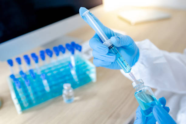 istock Vaccination research in medical laboratory 1240048632