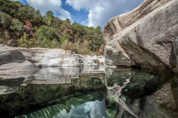 istock Cavu natural pool at Corsica mountains 1240055212
