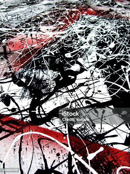 Blak And White Abstract Bkg Stock Photo - Download Image Now - Jackson Pollock, Abstract, Modern Art