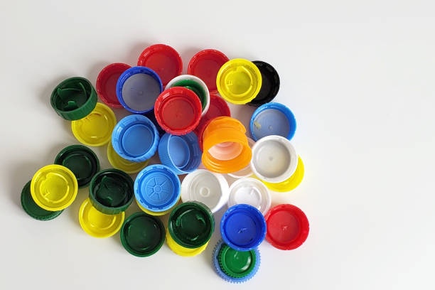 istock Different color bottle caps, excellent raw material for recycling 1240059611