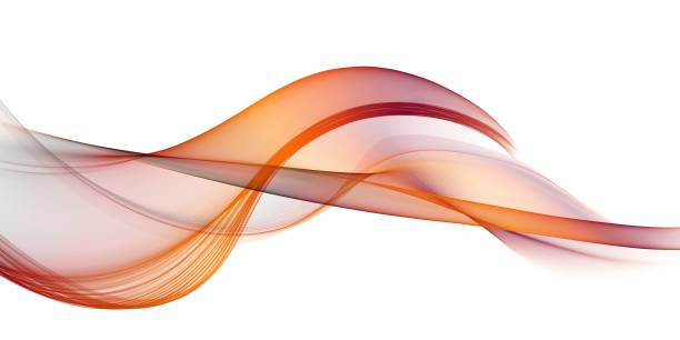 istock Abstract smooth color wave . Curve flow red motion illustration 1240060661