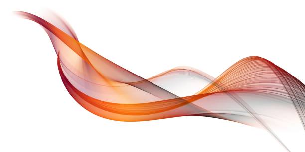 istock Abstract smooth color wave . Curve flow red motion illustration 1240061768