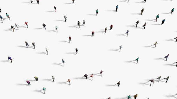 istock People walking against white background top view 1240077265