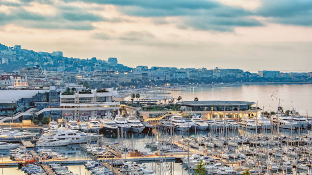 Cannes viewed from the old harbor