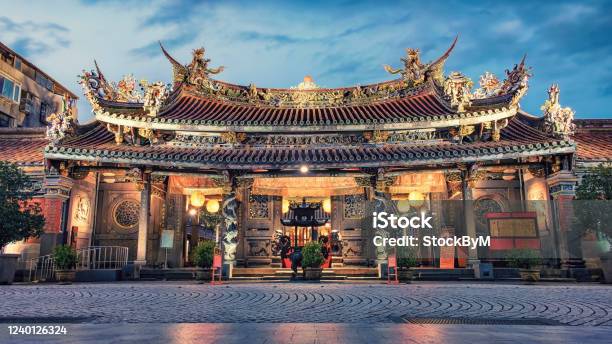Architecture In Taipei Stock Photo - Download Image Now - Taipei, Temple - Building, Ancient