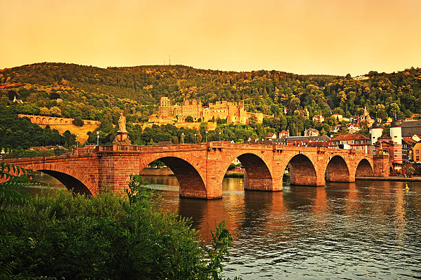istock Germany Heidelberg Old Bridge and Palace Summer Beginning Sunset 124013772