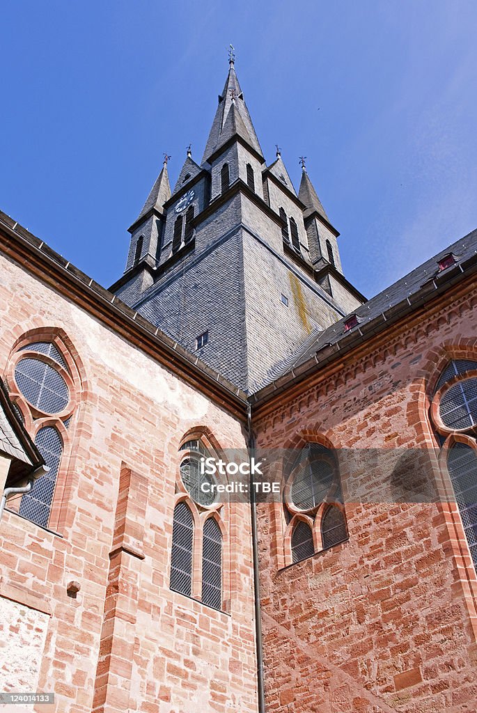 Steeple of Monastery  Abbey - Monastery Stock Photo