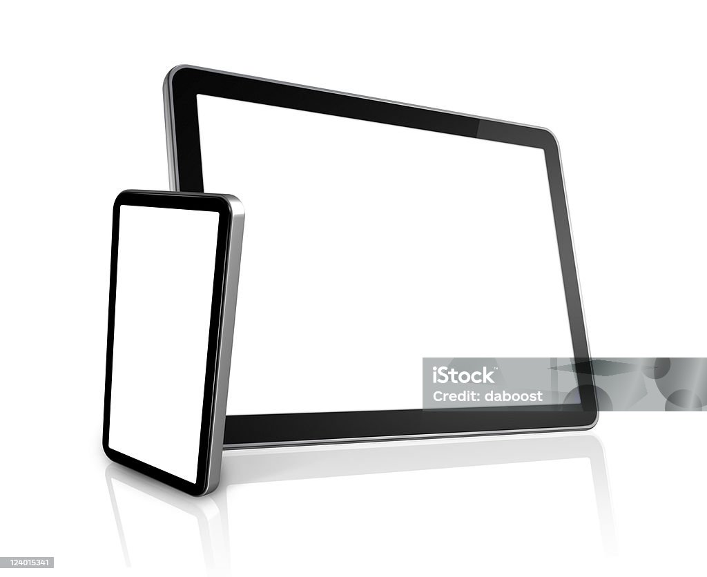 Teléfono móvil y ordenador digital tablet pc - Foto de stock de Color - Tipo de imagen libre de derechos