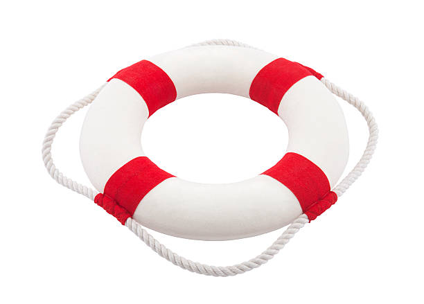 istock Lifebuoy with clipping path 124017051
