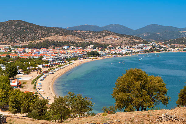 istock Beach of 'Nea Peramos' in Greece 124017135