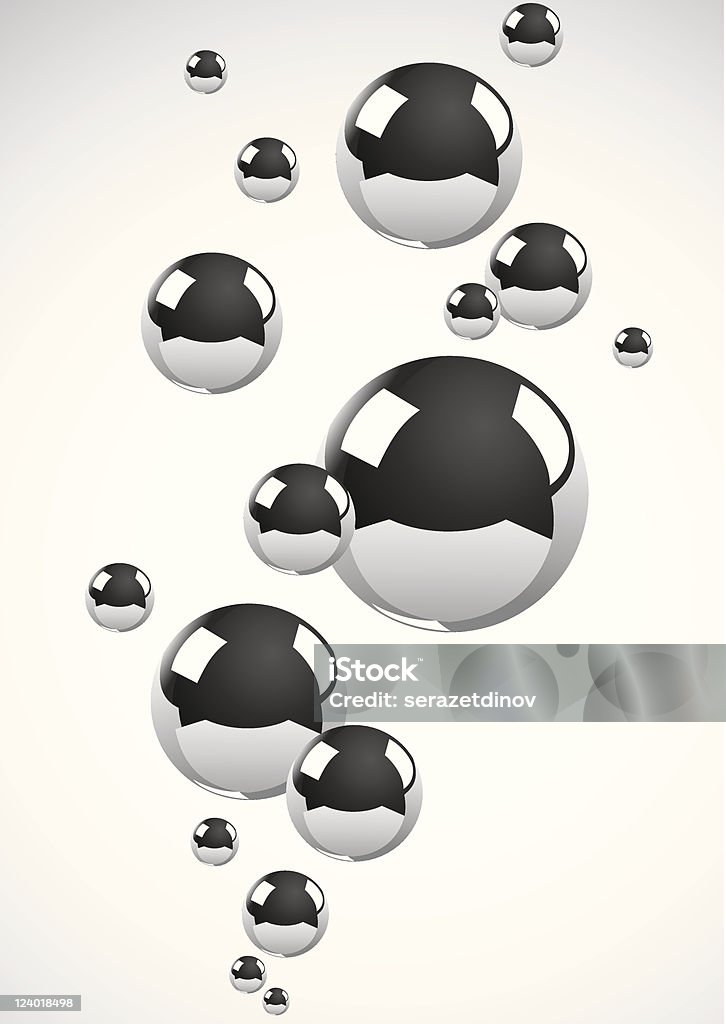 Streszczenie tło metalowe kulki - Grafika wektorowa royalty-free (Kula - Figura geometryczna)