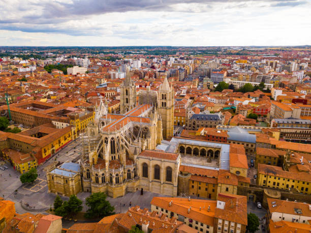 istock Aerial view of Leon cityscape 1240204913