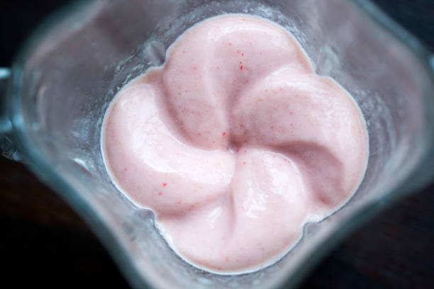 Banana Strawberry Smoothie in blender