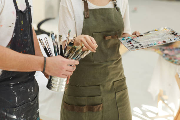 istock Unrecognizable Creative Couple Painting Together 1240227726