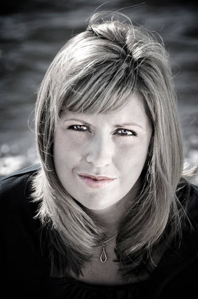 istock Attractive Blonde Woman Portrait (Desat/Bokeh) 124024457