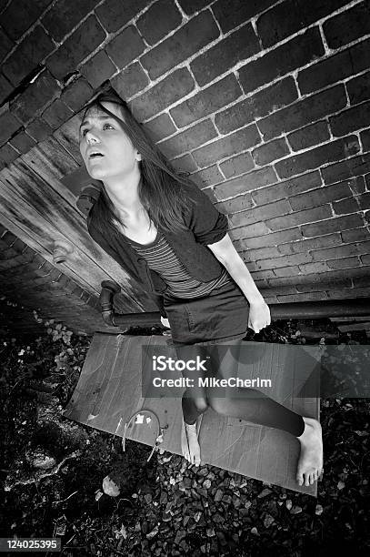 Girl On Dope In The City Stock Photo - Download Image Now - 18-19 Years, Adolescence, Adult