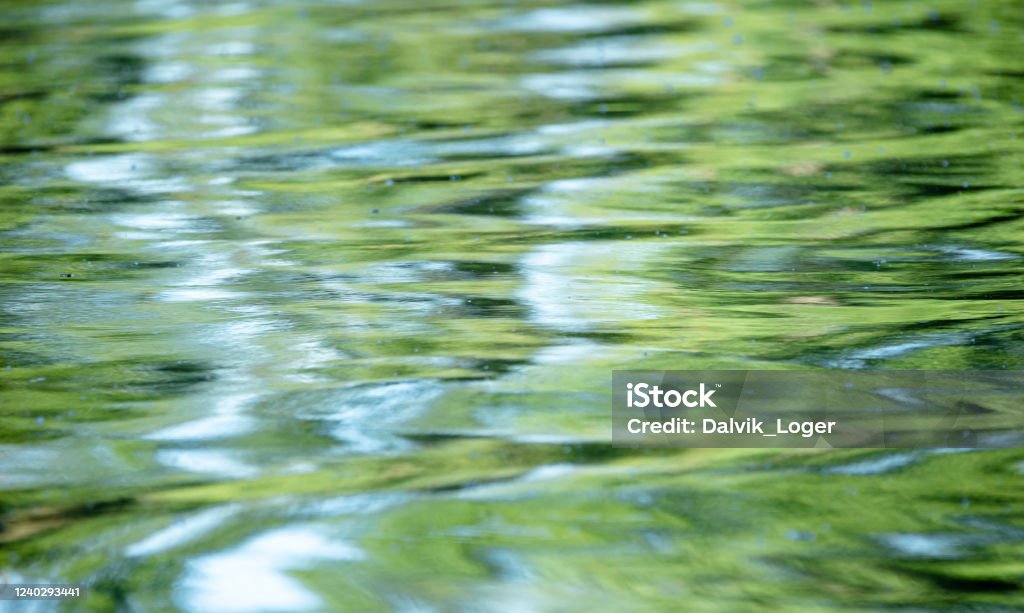 calm river wave Reflection and rejuvenation of a river Abstract Stock Photo