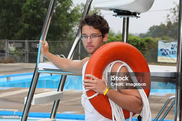 Lifeguard On Duty Stock Photo - Download Image Now - Lifeguard, Swimming Pool, Color Image