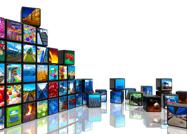 istock Photo collage from cubes with pictures 124030220